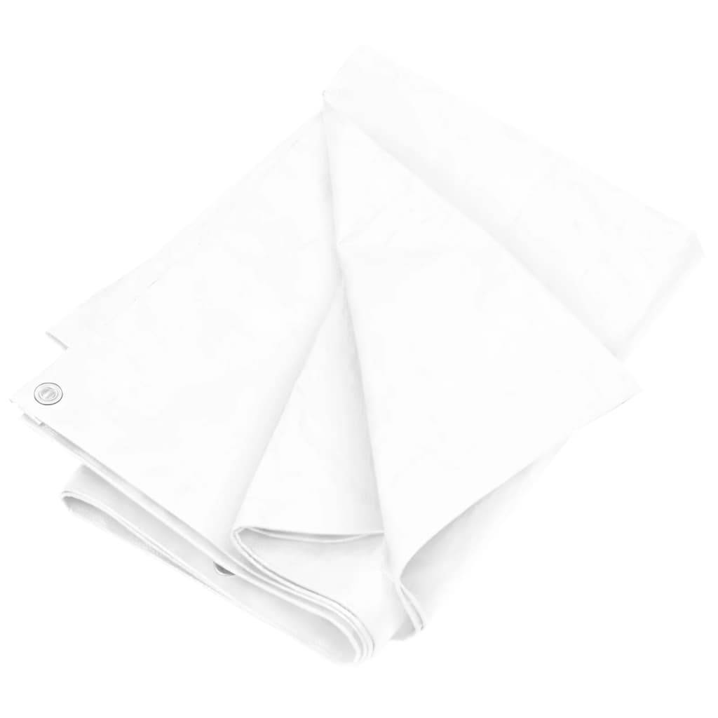 vidaXL - Dekzeil - 180 - g/m² - 6x8 - m - HDPE - wit-0