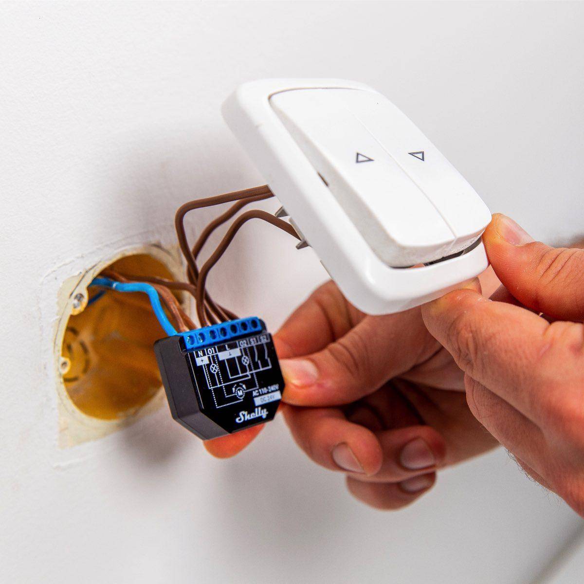 Shelly Shelly Plus 2PM Schakel-meetactor WiFi, Bluetooth-1