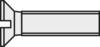 TOOLCRAFT 839952 Verzonken schroeven M3 10 mm Sleuf DIN 963 Kunststof, Polyamide 10 stuk(s)