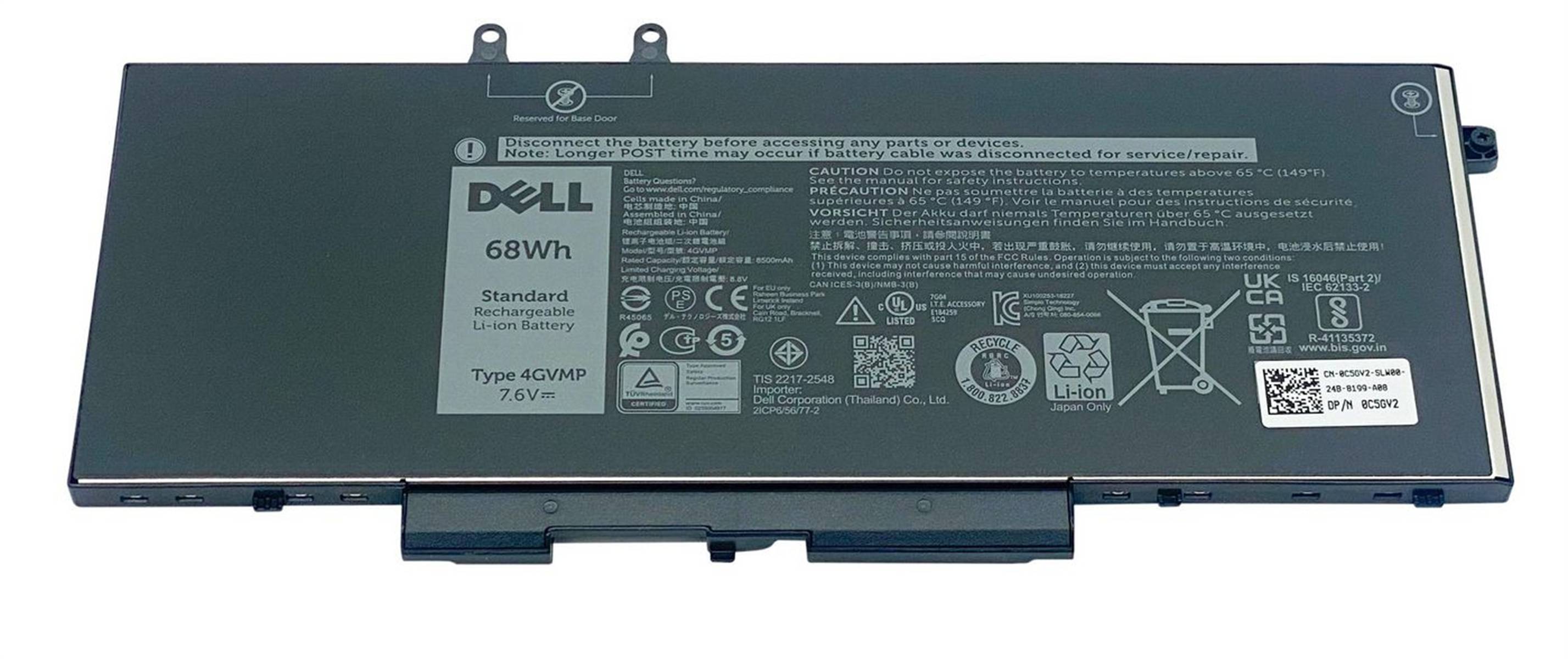 Dell 4GVMP 4GVMP Laptopaccu 7.4 V 8900 mAh Dell-1