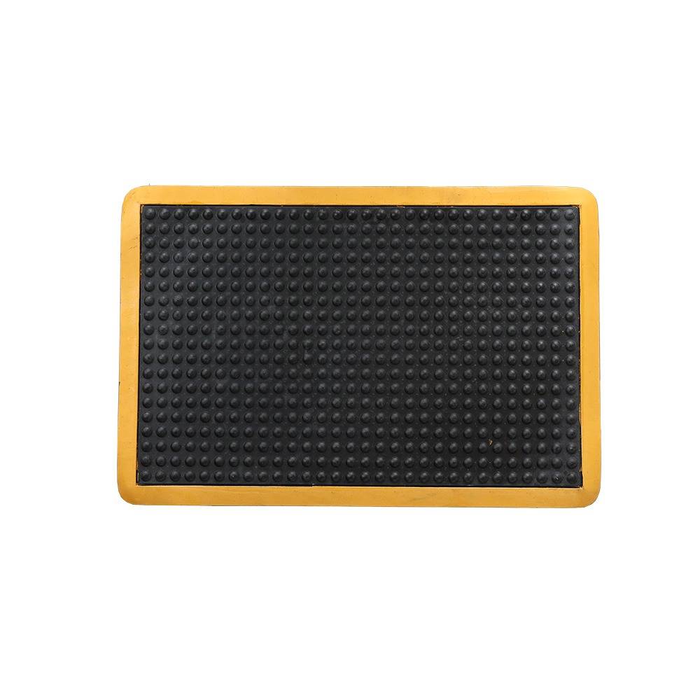 Ergonomische werkplaatsmat - Anti vermoeidheidsmat - Met gele rand - 60x90 cm-0