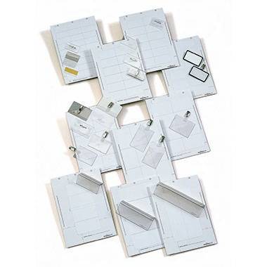DURABLE insteekborden Badgemaker 54x90mm 200 stuks wit-2