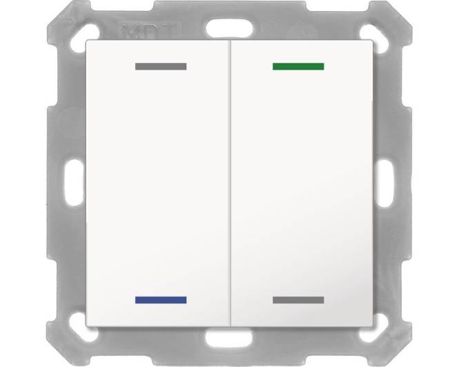 MDT BE-TAL55T2.01 Drukknop Licht 55 2-gang RGB-W Temp. Sensor Reinwit 2fach-1