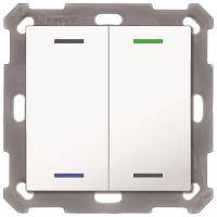 MDT BE-TAL55T2.01 Drukknop Licht 55 2-gang RGB-W Temp. Sensor Reinwit 2fach-3