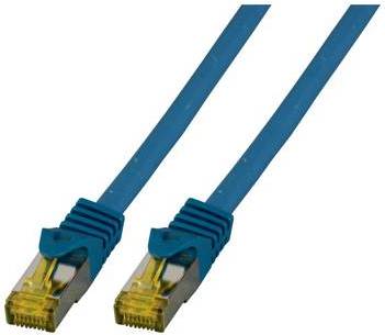 EFB RJ45 patchkabel S/FTP, Cat.6A, LSZH, Cat.7 ruwe kabel, 15m, blauw-1