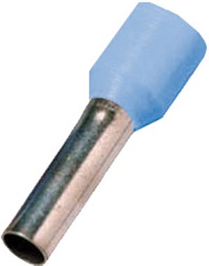 Intercable adereindhuls 0,25mm² lengte 6mm Deels geïsoleerd lichtblauw zak 100 st-0