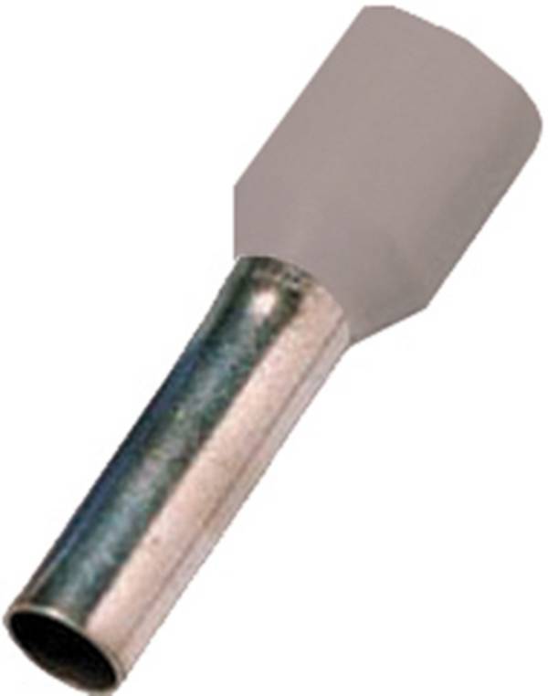 Intercable deels geïsoleerde adereindhuls DIN 4mm² Hulslengte 12mm grijs Zak100st