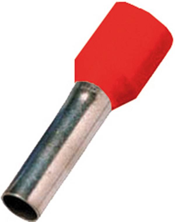 Intercable deels geïsoleerde adereindhuls DIN 1mm² Hulslengte 10mm rood Zak100st