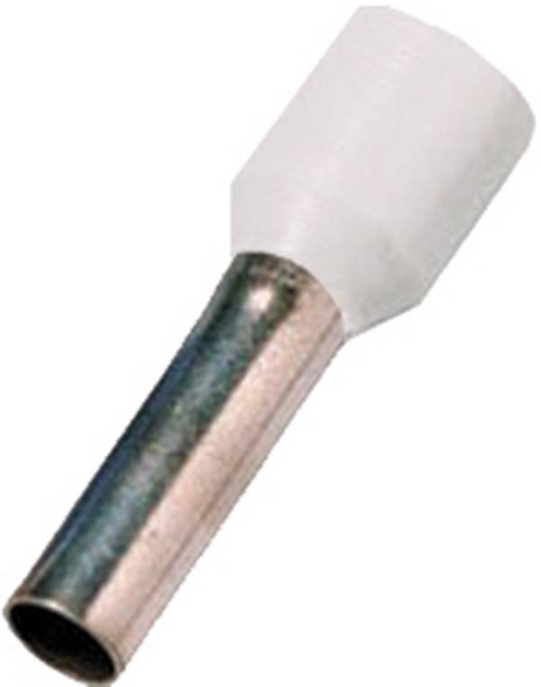 Intercable deels geïsoleerde adereindhuls DIN 0,5mm² Hulslengte 10mm wit Zak100st