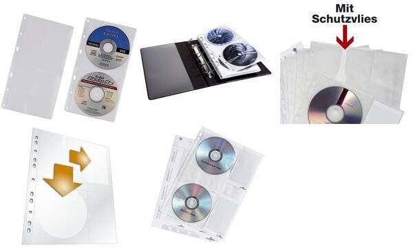 Durable 520319 CD/DVD-ordnerhoes 2 CD's/DVD's/Blu-rays Transparant Polypropyleen 5 stuk(s)-7