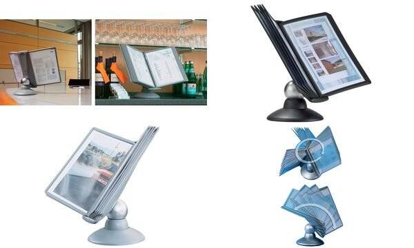 Duurzaam SherpaMotion-displaypaneelsysteem, 10 A4-grafietkleurige displaypanelen-9