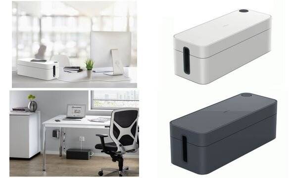 Durable CAVOLINE® BOX L 503010 Kabelmanagementbox Grijs 1 stuk(s)-10