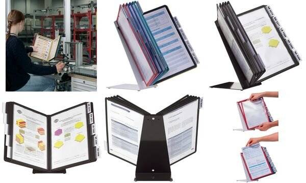 Durable VARIO® paneeldrager - Zwart - Inclusief 10 display panelen-6