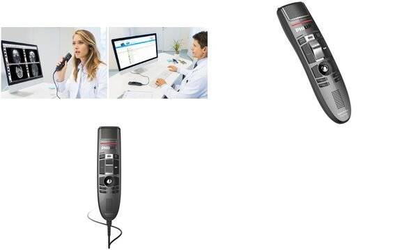 Philips SpeechMike Premium Dicteermicrofoon LFH3510 - Schuifschakelaar - Trackball - Hygiënisch oppervlak - USB-2