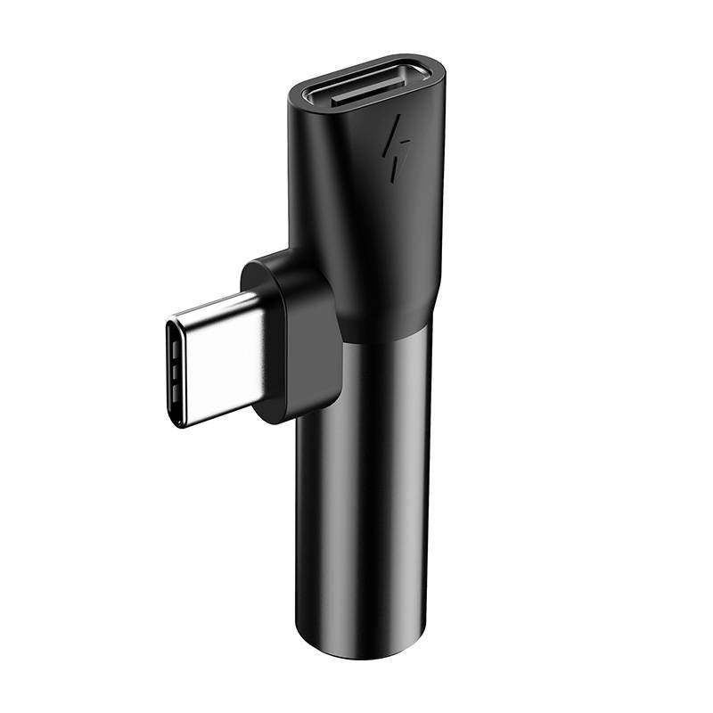 Baseus CATL41-01 Type-C naar Type-C / 3,5 mm kabeladapter, zwart-1