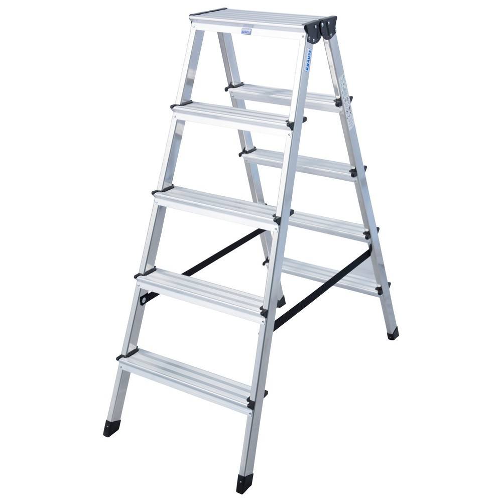 Krause 120342CO Aluminium Trede voor dubbele ladder Werkhoogte (max.): 2.65 m Zilver DIN EN 131 4 kg-1