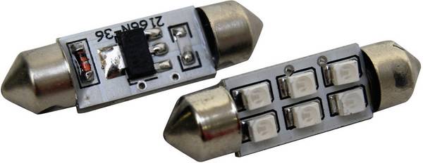 Eufab 13298 LED-soffietlamp    S8.5 12 V