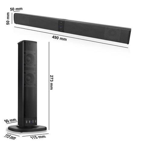 Xoro HSB 55, soundbar, 20W, echte draadloze stereo-1