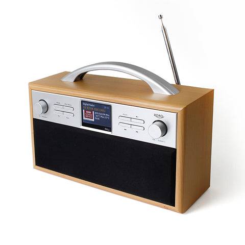 Xoro XOR400900 Radio, Internet, Digitaal, Zwart, Zilver, Hout-0