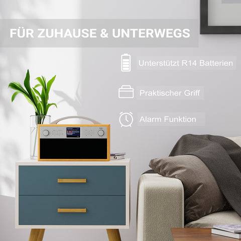 Xoro XOR400900 Radio, Internet, Digitaal, Zwart, Zilver, Hout-3