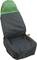 'Zitkussen van kunststof in zwart en groen, geschikt voor autostoelen ter bescherming tegen vuil en slijtage.'