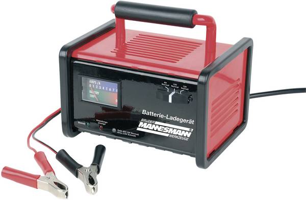 Brüder Mannesmann 6/12 Acculader 6 V, 12 V 1.5 A 2 A, 8 A