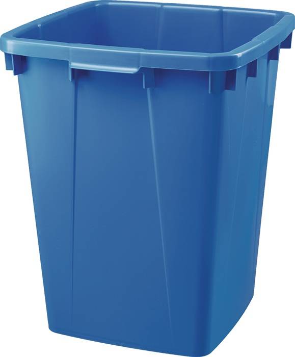Afval- en recyclingcontainer 90 l H600xB485xD510mm PE blauw GRAF