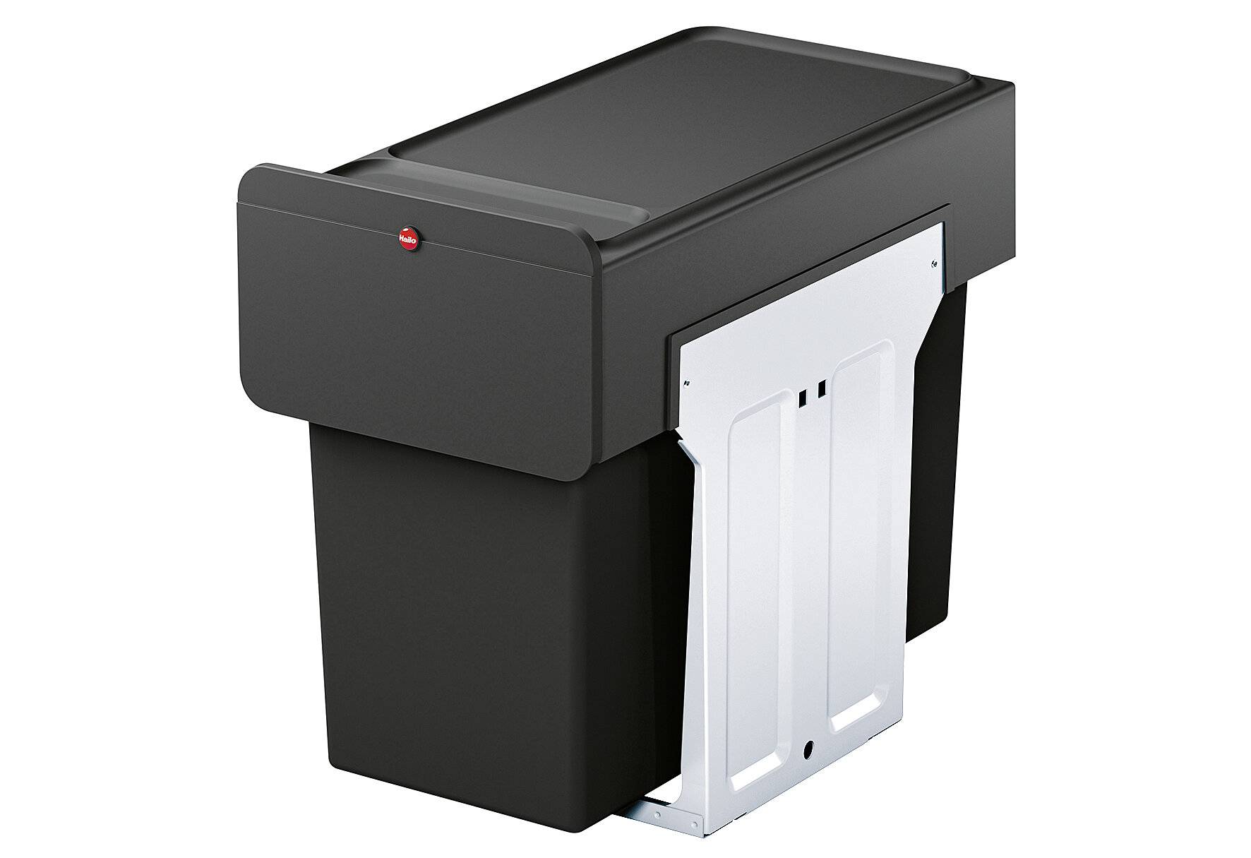 Hailo 0310-100 EcoLine Design L Inbouwafvalemmer 2x14L Zwart-0