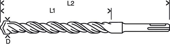 Hamerboor S4L SDS-plus, 6,5 x 250 x 310 mm-4