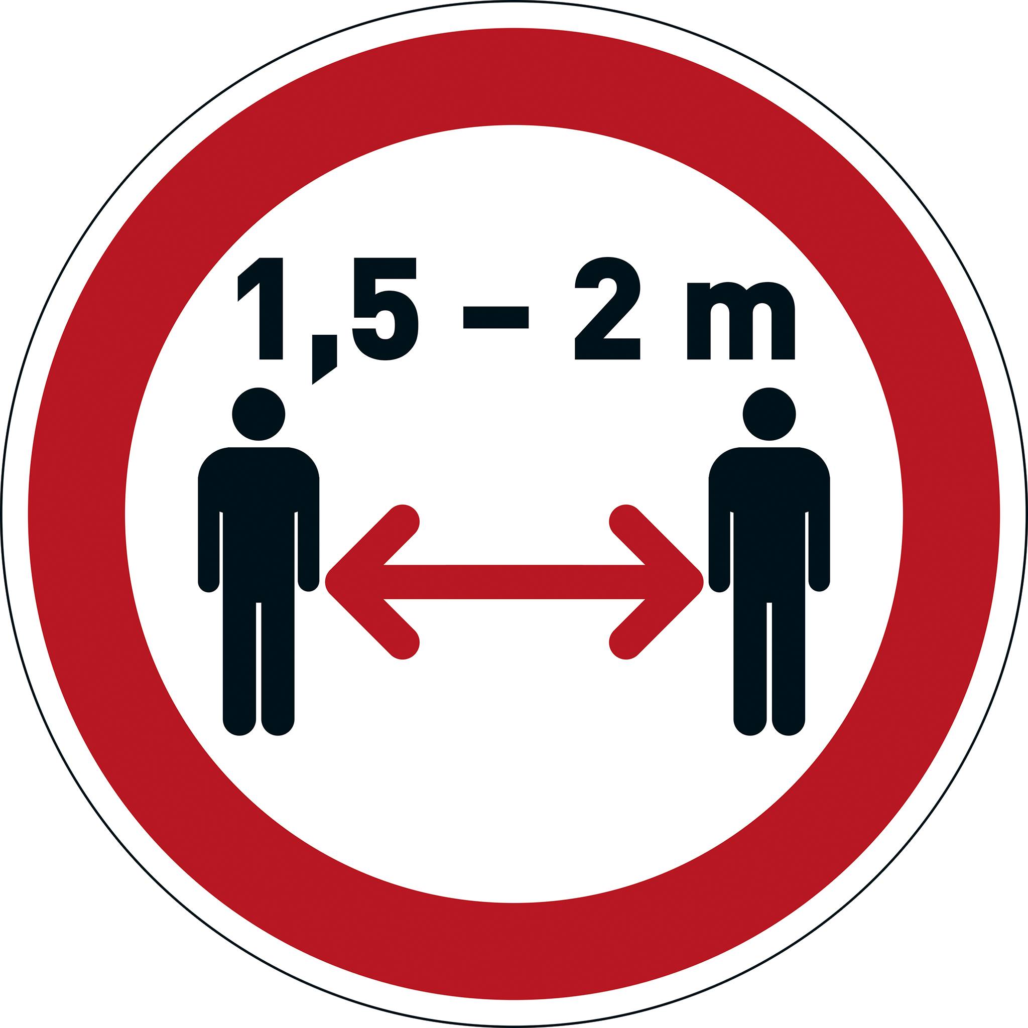 Durable vloersticker - 1,5/2 m afstand bewaren - 43 cm-2