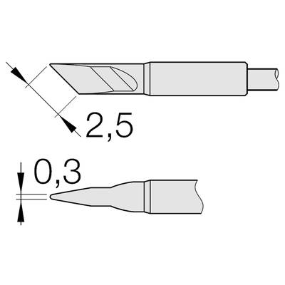 JBC Tools C105112 Soldeerpunt Mesvorm, recht Grootte soldeerpunt 0.3 mm Lengte soldeerpunt: 6 mm Inhoud: 1 stuk(s)