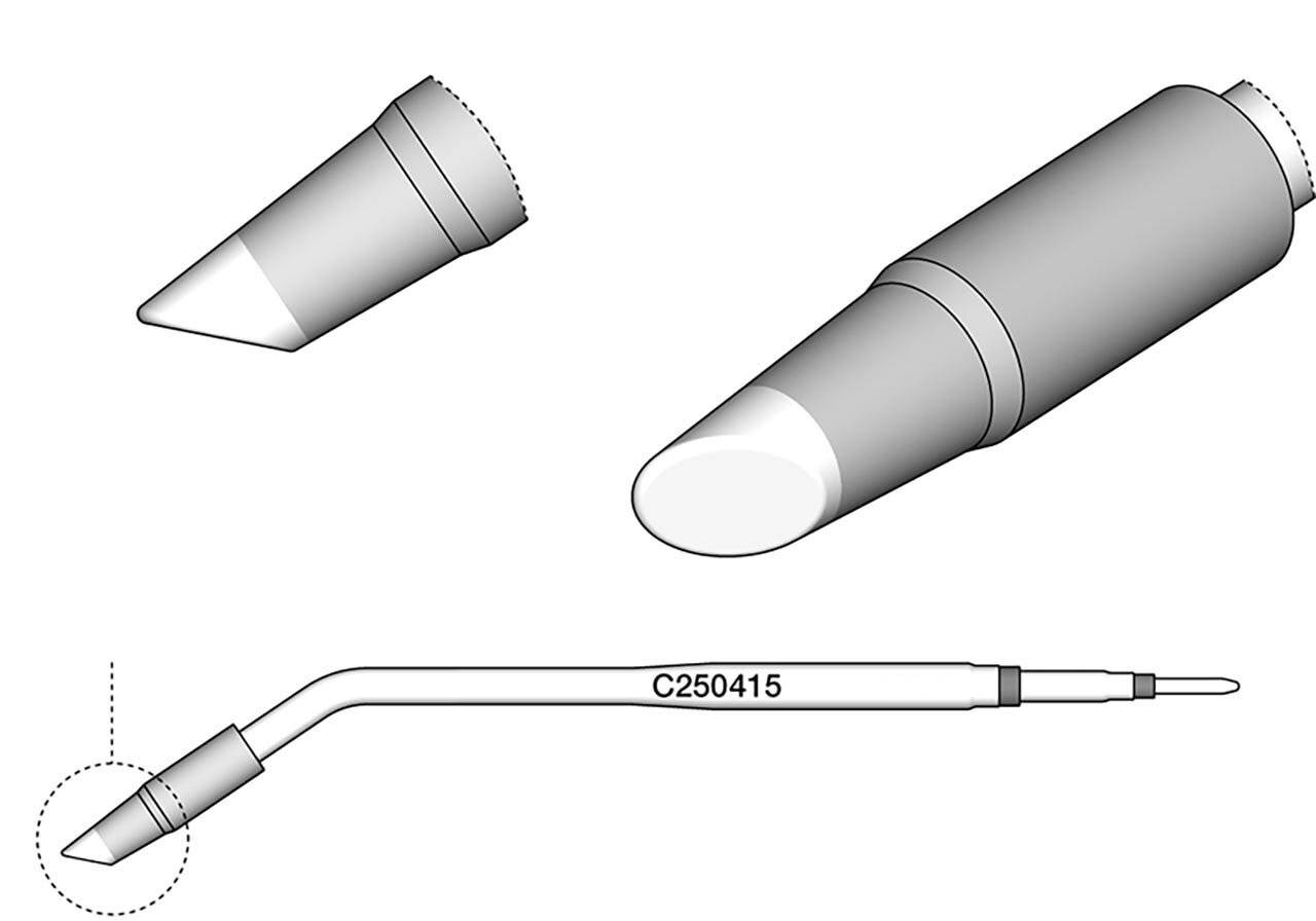 Soldeerstift afgeschuind, D: 3,8 mm, C250415-0