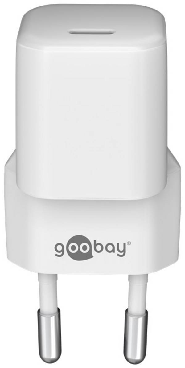 Goobay USB-C™ PD (Power Delivery) snellader nano (30 W) wit - geschikt voor apparaten met USB-C™ (Power Delivery)...