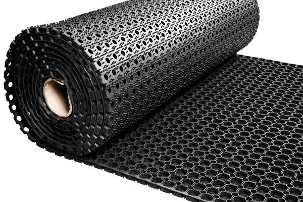 Rubber ringmat op rol - Dikte 22 mm - Breedte 120 cm - Verkocht per strekkende meter