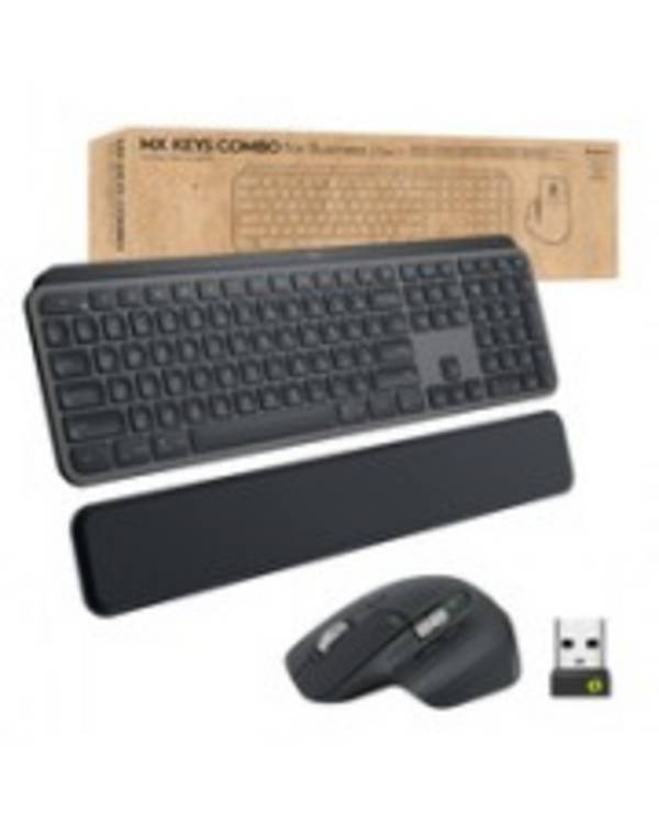 Logitech MX Keys Combo for Business Toetsenbord en muis - QWERTY - Engels (UK) - USB Scharen Draadloos Bluetooth/RF Toet
