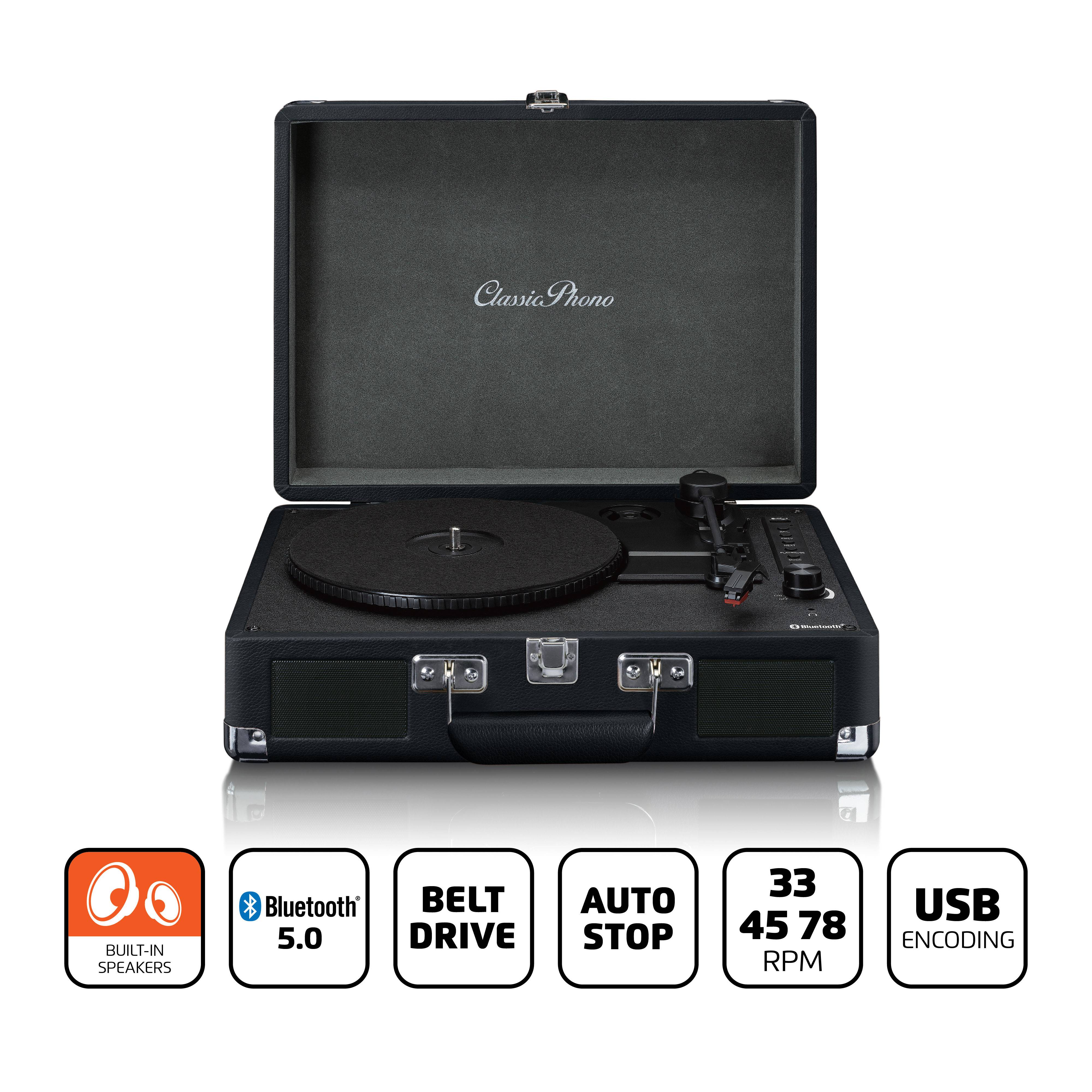 LENCO TT-115BK - Bluetooth® platenspeler met ingebouwde speakers, zwart-2