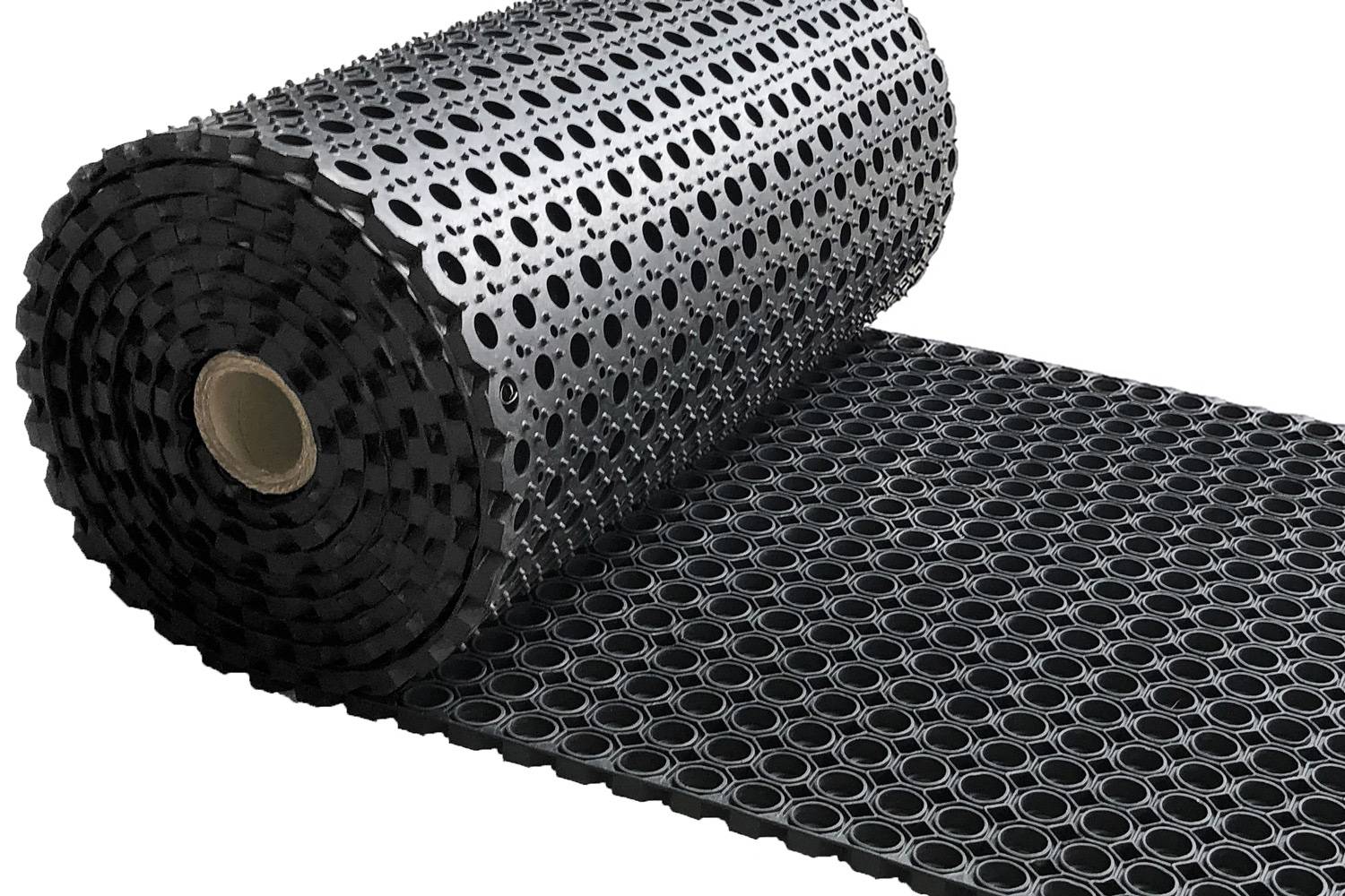 Rubber ringmat op rol - Heavy Duty - Dikte 23 mm - Breedte 80 cm-0