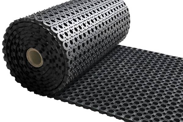 Rubber ringmat op rol - Heavy Duty - Dikte 23 mm - Breedte 80 cm