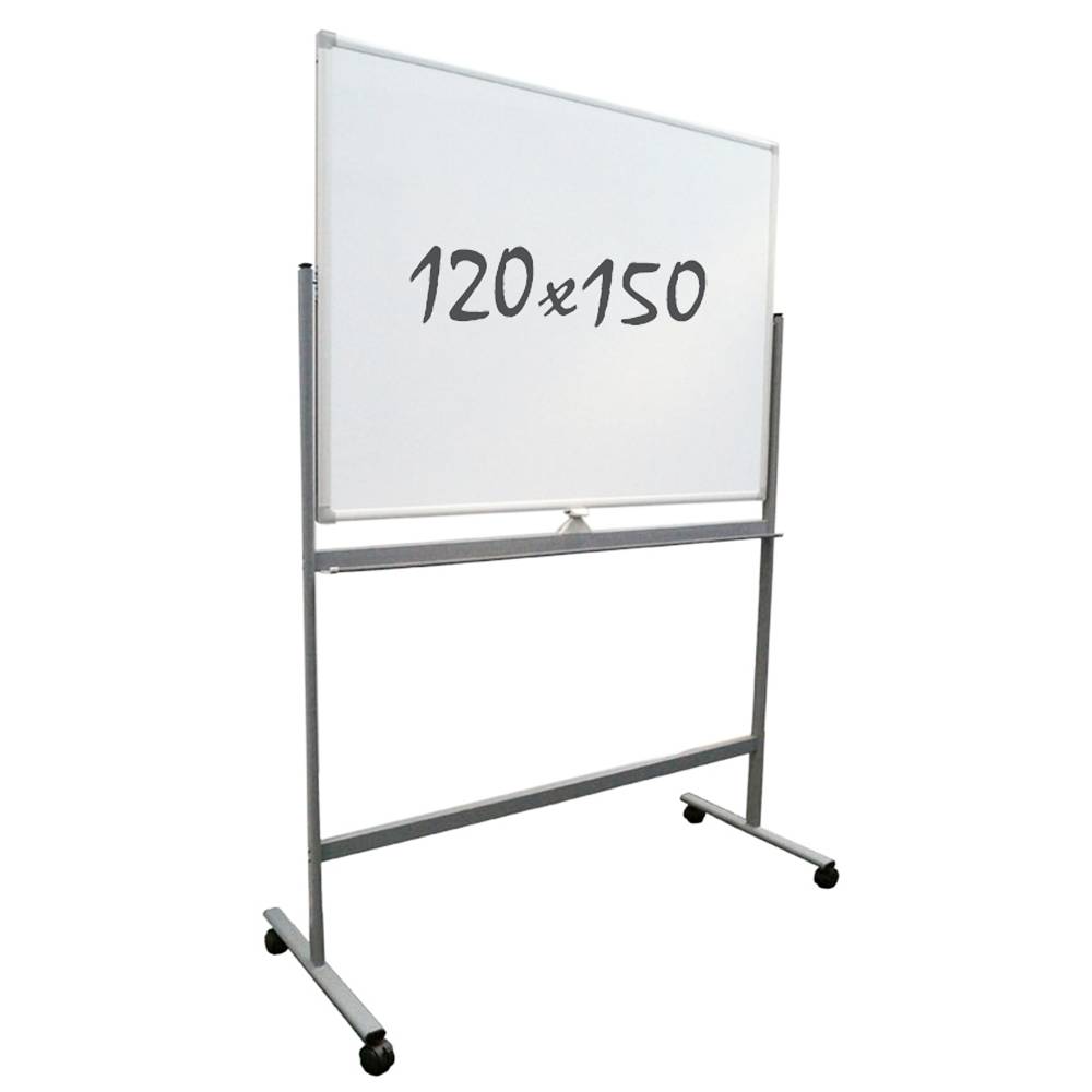 Whiteboard Verrijdbaar - Dubbelzijdig - 120x150 cm-0
