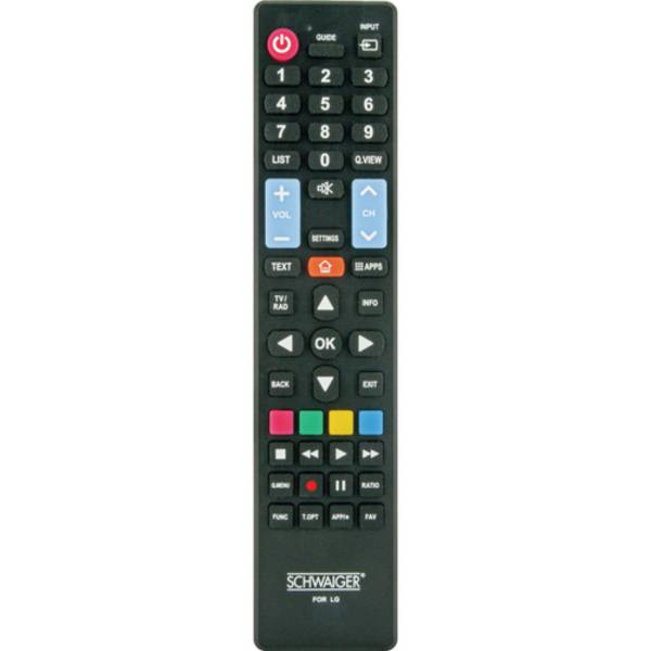 Schwaiger afstandsbediening voor LG TV's, zwart, 49 knoppen