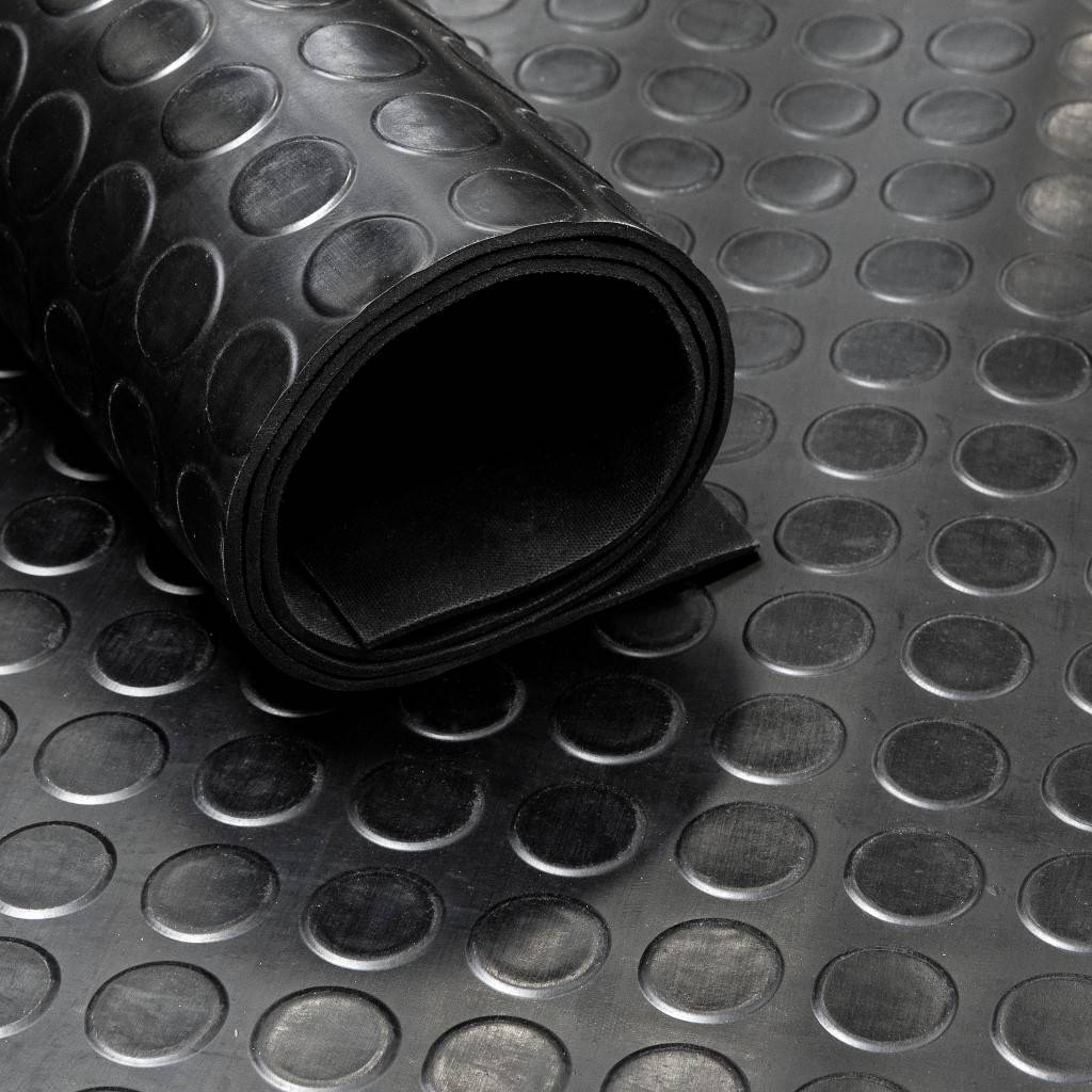 Rubbermat op rol - Noppen 3 mm - Breedte 100 cm - Verkocht per strekkende meter-0