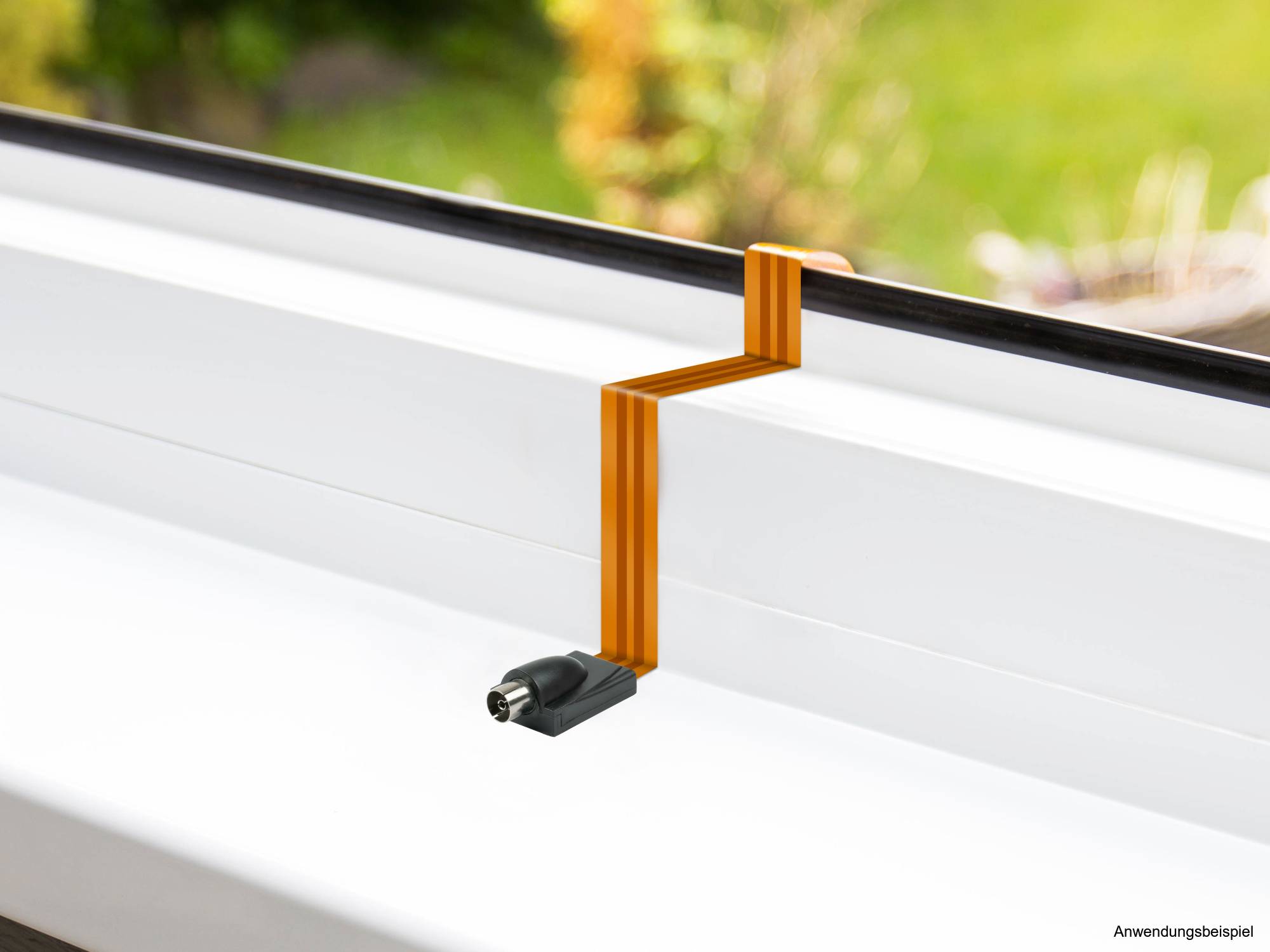 Goede verbindingen SAT/TV raamdoorvoer transparant 26,3 cm-4