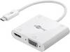 Goobay USB-C™ Multiport-Adapter HDMI™+VGA+PD 100 W - erweitert ein USB-C™-Gerät um einen HDMI™- , einen 3.5 mm Audio-...