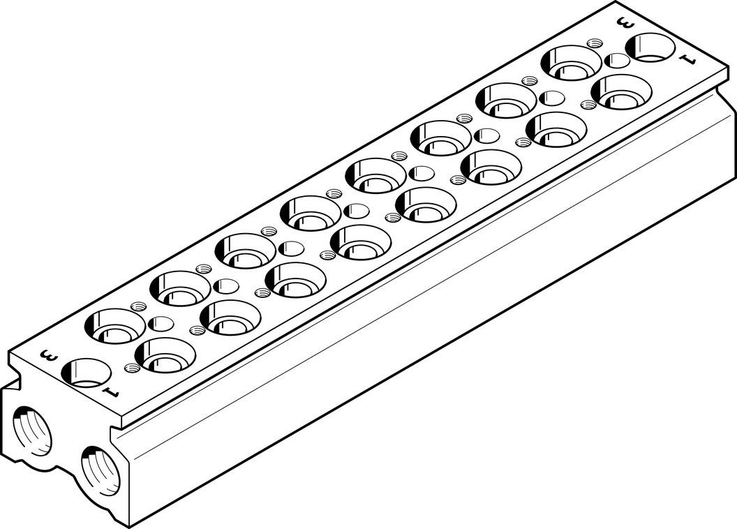 Cpe18-3/2-Prs-3/8-8 Aansluitblok