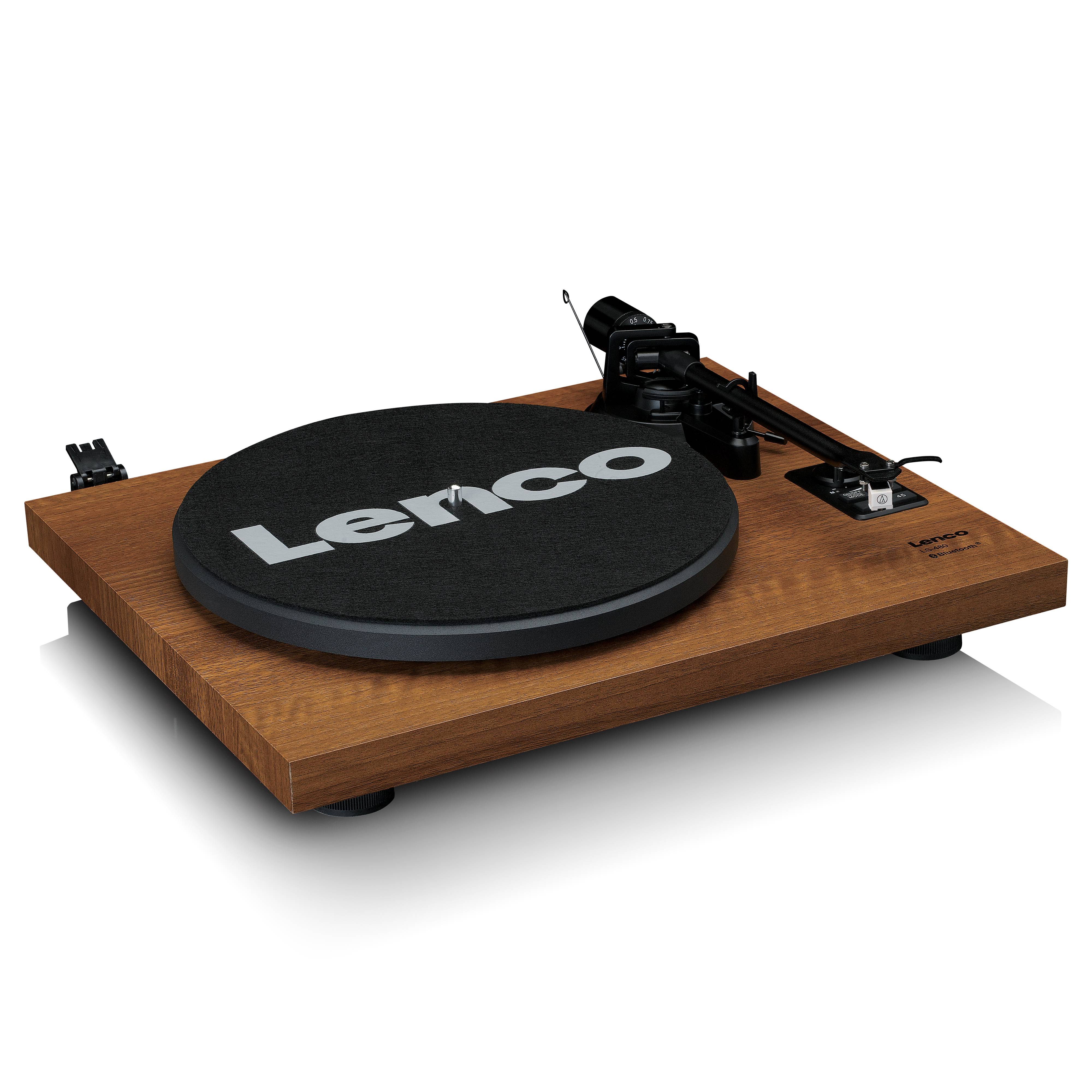 LENCO LS-480WD - Platenspeler met ingebouwde versterker en Bluetooth® plus 2 externe luidsprekers, hout-3
