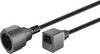 C14 - CEE 7/3 stroomkabel voor UPS/PDU - incl. 10A zekering - 3x 1,00mm / zwart - 1,5 meter