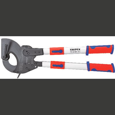 Knipex KNIPEX 95 32 060 Ratel-kabelsnijder Geschikt voor (striptechniek) Alu- en koperkabel, een- en meerdraads 60 mm  7