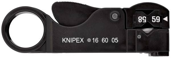 KNIPEX KNP.166005 Isolatiestripper; Kabel: coax; 105mm - 1 stuk