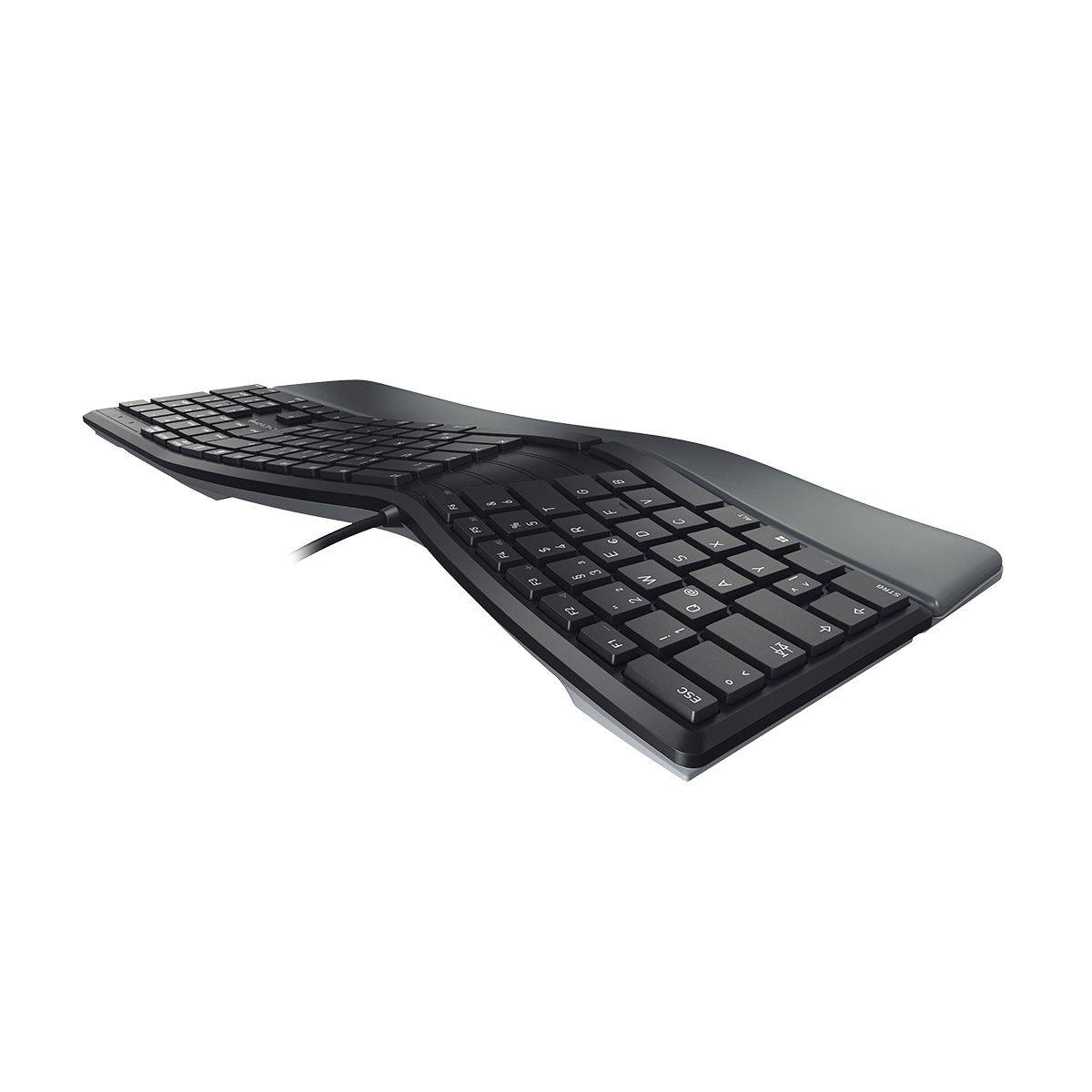 CHERRY KC 4500 ERGO toetsenbord Universeel USB QWERTY Amerikaans Engels Zwart-4