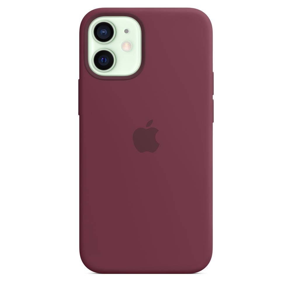 Silicone Backcover MagSafe Apple iPhone 12 Mini - Plum-1